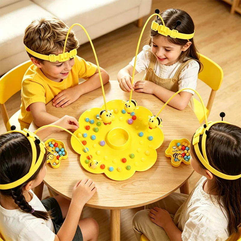 Bumble Bee Magnetic Toy Funny Family Board Games Montessori