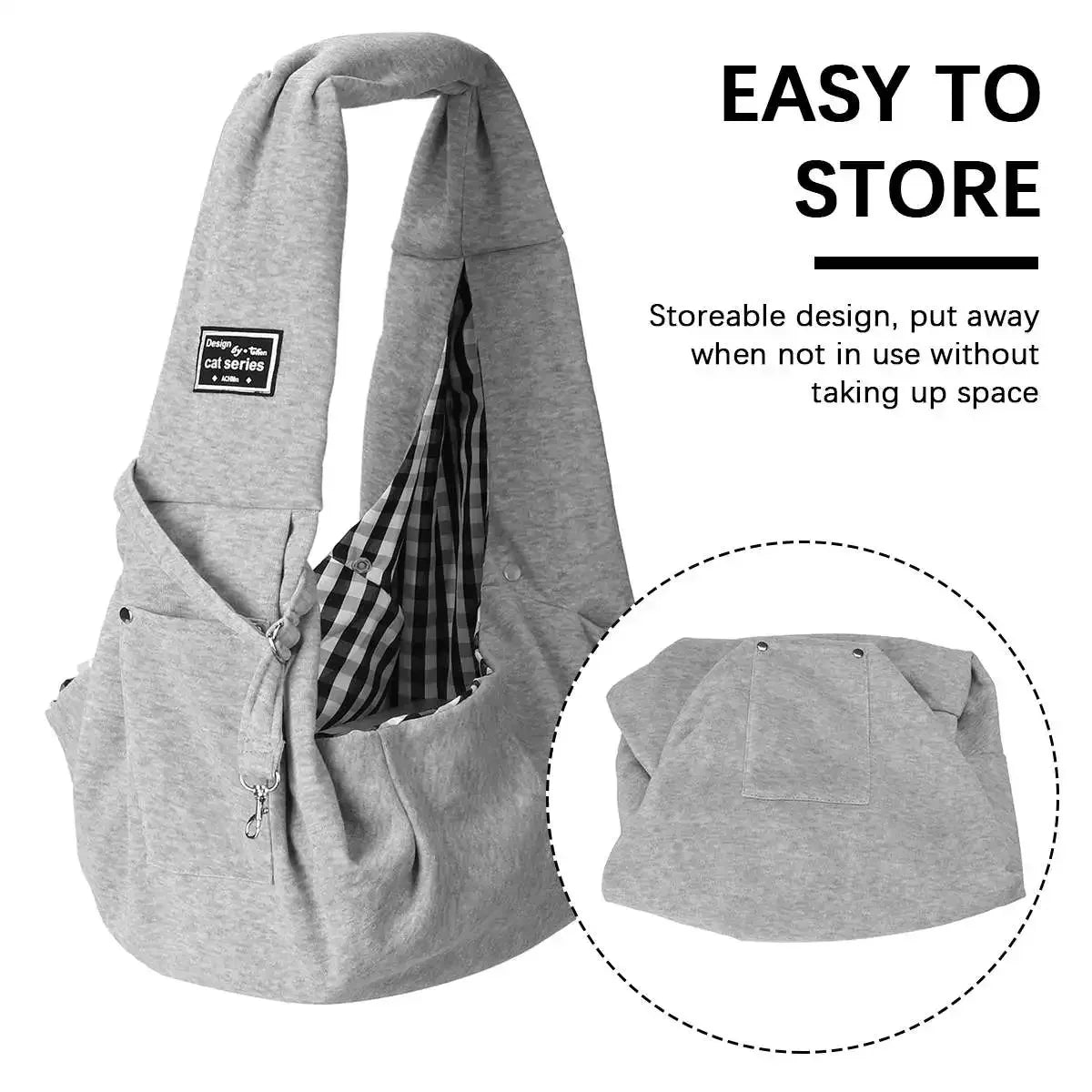 Pet Crossbody Shoulder Bag Carrier Bag Outdoor Travel Portable Cat Puppy Sling Carrier Bag Cat Backpacks Dog Carrying Supplies
