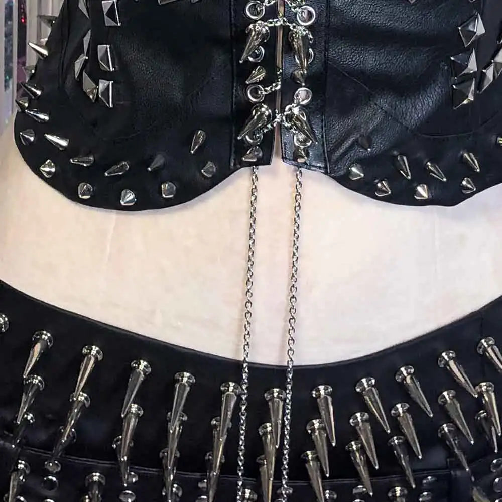Emo E-Girls Y2K TOPS Grunge Glitch Core Trendy Teen Goth Punk Rock