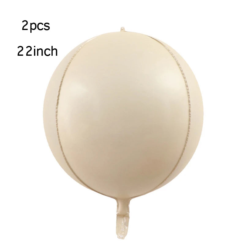 10/5/1Pc Brown Beige Cream 18inch Heart Balloons Cream Number Balloons 1 2 3 4 5 6 Birthday Number Foil Balloon Helium Air Globo