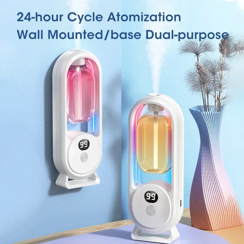 Automatic Home Fragrance Machine Essential Oil Diffuser Nebulizer Perfume Scent Machine for Kitchen and Toilet Deodorization