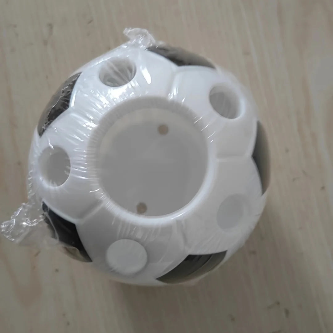 PP Material Multifunctional Cartoon Soccer Ball Pencil Holder for Office, School and More - Durable and Versatile Desk Organizer