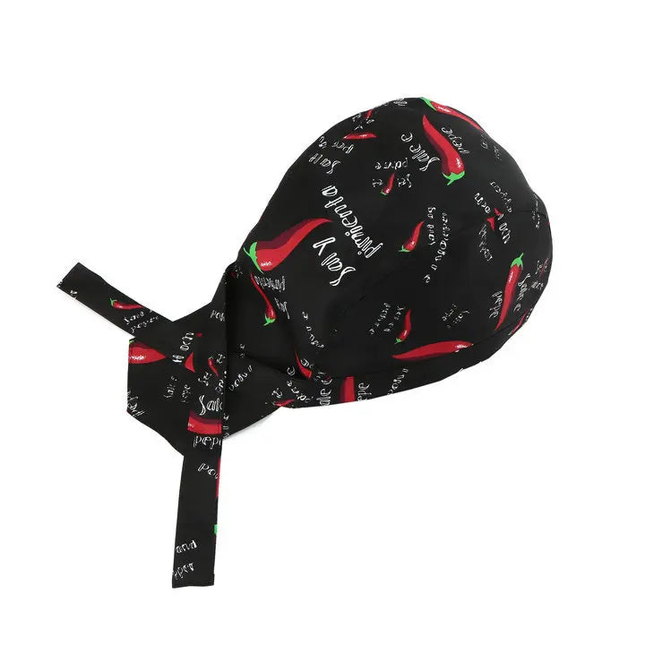Kitchen Chef Oil Proof Hat Pirate Hat Cook Cap Work Streamer Duck Lady