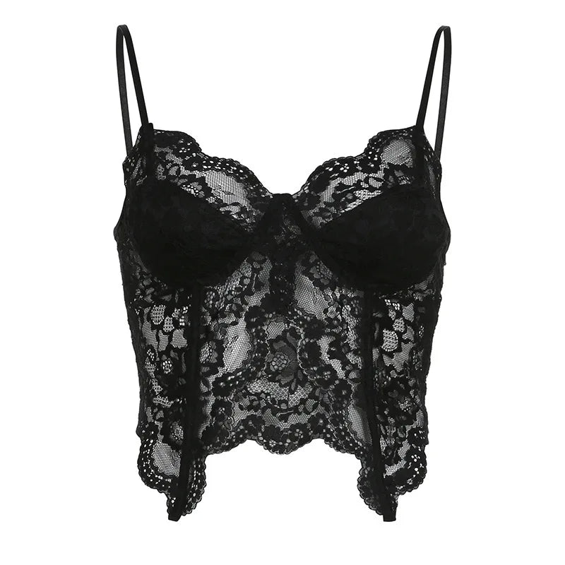 AltGoth Sexy Hotsweet Lace Camisole Women Vintage Mall Goth
