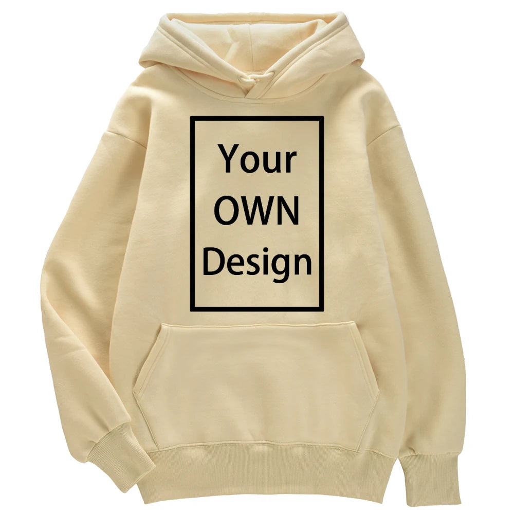 Your OWN Design Brand Logo/Picture Custom Men Women DIY Hoodies Sweatshirt Casual Hoody Clothing 14 Color Loose Fashion New 2023