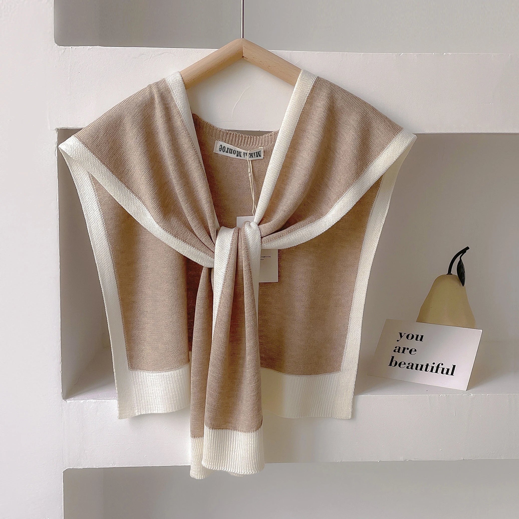 2025 Spring And Autumn Knitted Shawl With Summer Office Air-Conditioned Room Neck And Shoulder Scarf Casual Fashion Outdoor