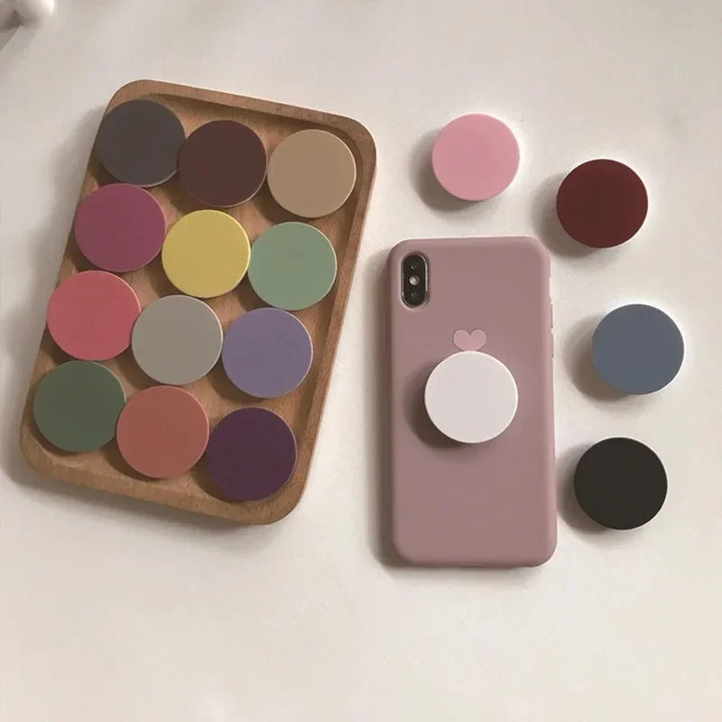 Round finger grip Tok cellphone holder foldable expanding phone stand mobile accessories for iPhone Huawei Xiaomi finger bracket