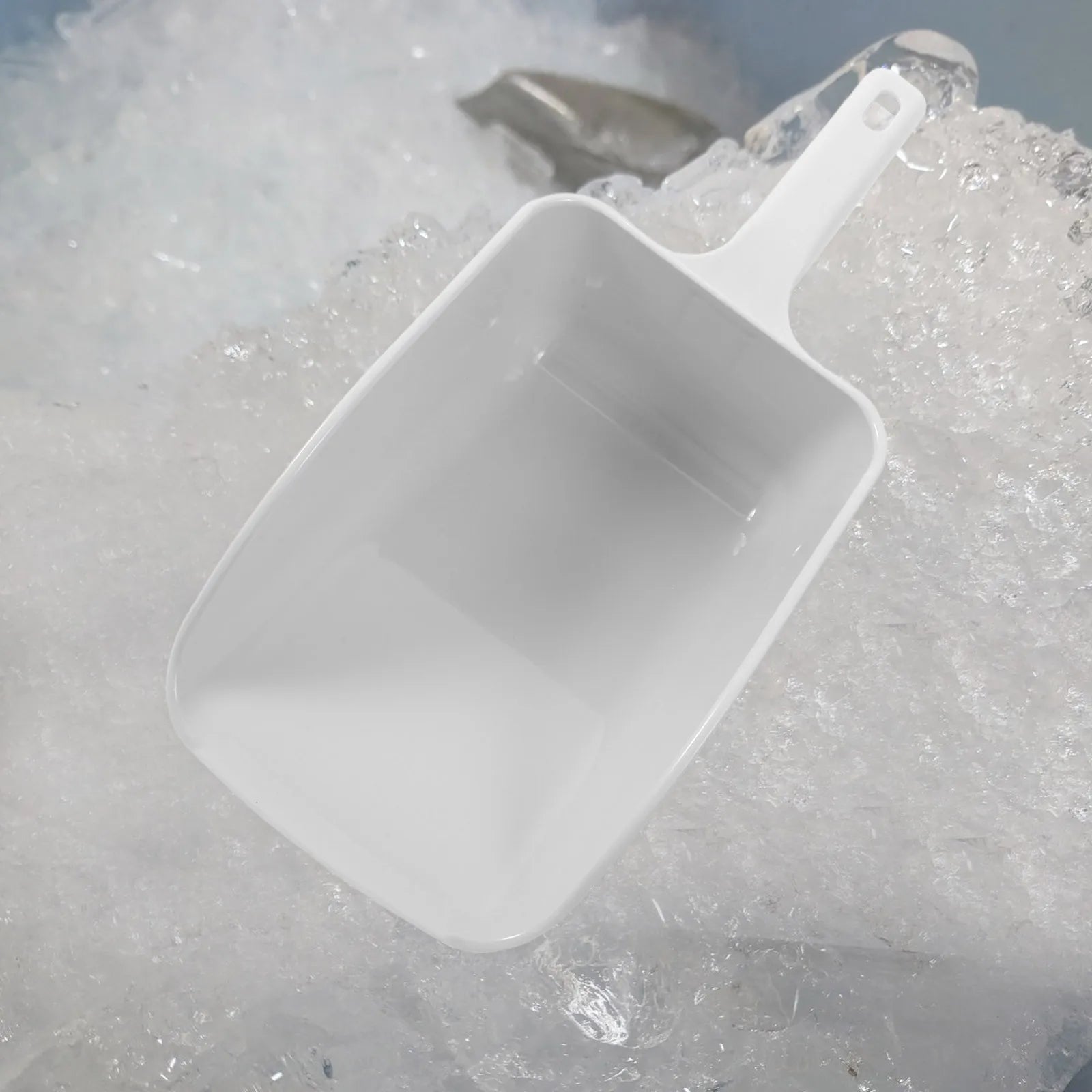 Ice Scoop Reusable Plastic Kitchen Shovel Smooth Grain Scoop For French Fries Rice Flour Serving Food Storage