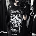 2000s Yabi Hottie Gothic Dark Vintage Tops Subculture Y2K Print