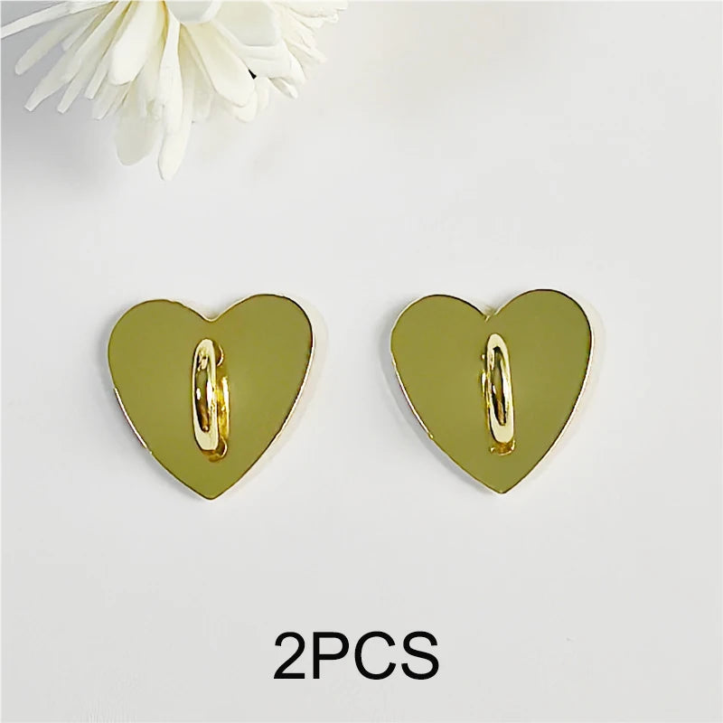 Metal Heart Mobile Phone Ring Holder Pendant Hook Round