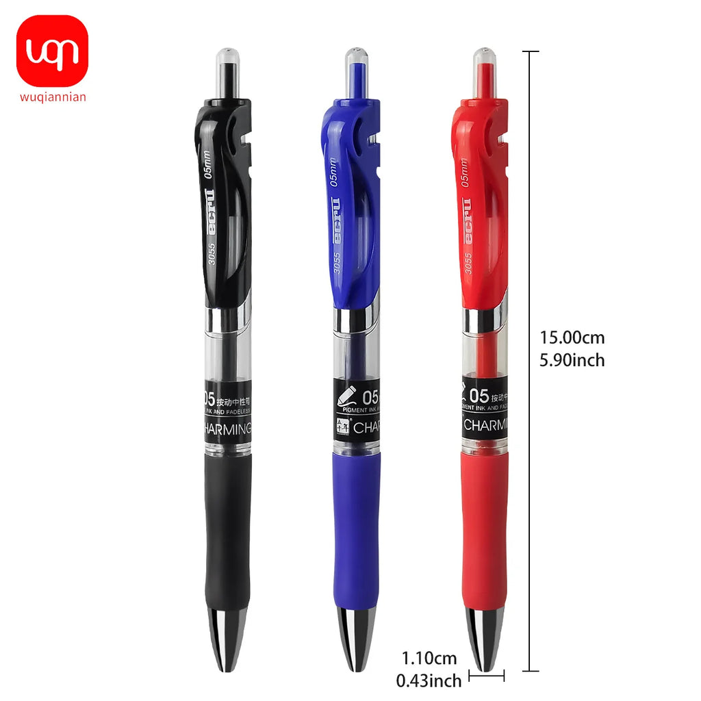Retractable Gel Pens, 0.5mm Fine Tip