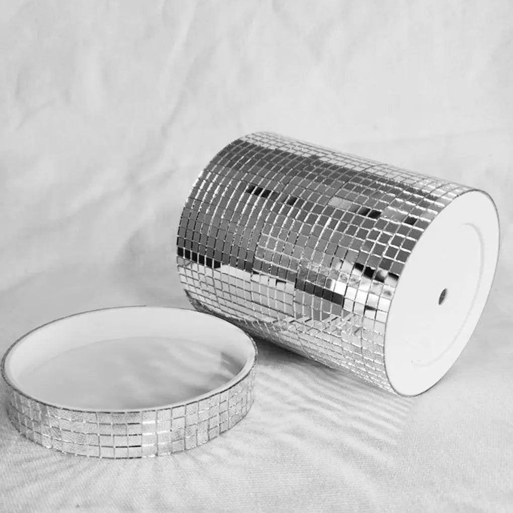 Glass Square Ceramic Disco Ball Vase Modern Twist To Home Decor Simple And Fashionable Square Shape 10.5cm/12.8cm