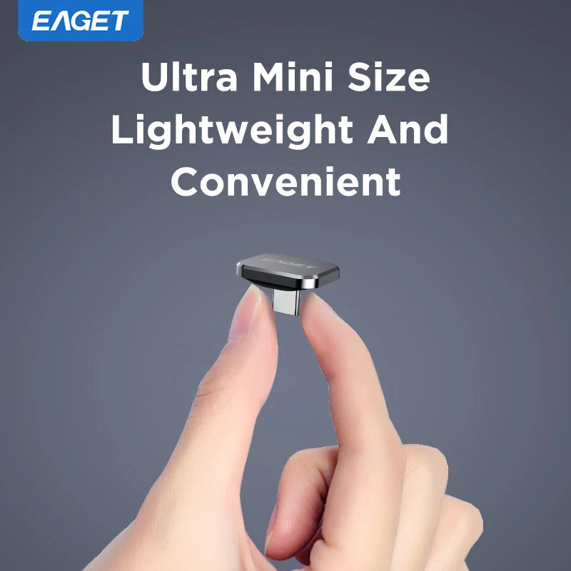 EAGET 8GB/16GB/32GB/64GB Mini Car Type-C USB 2.0 Flash Drive