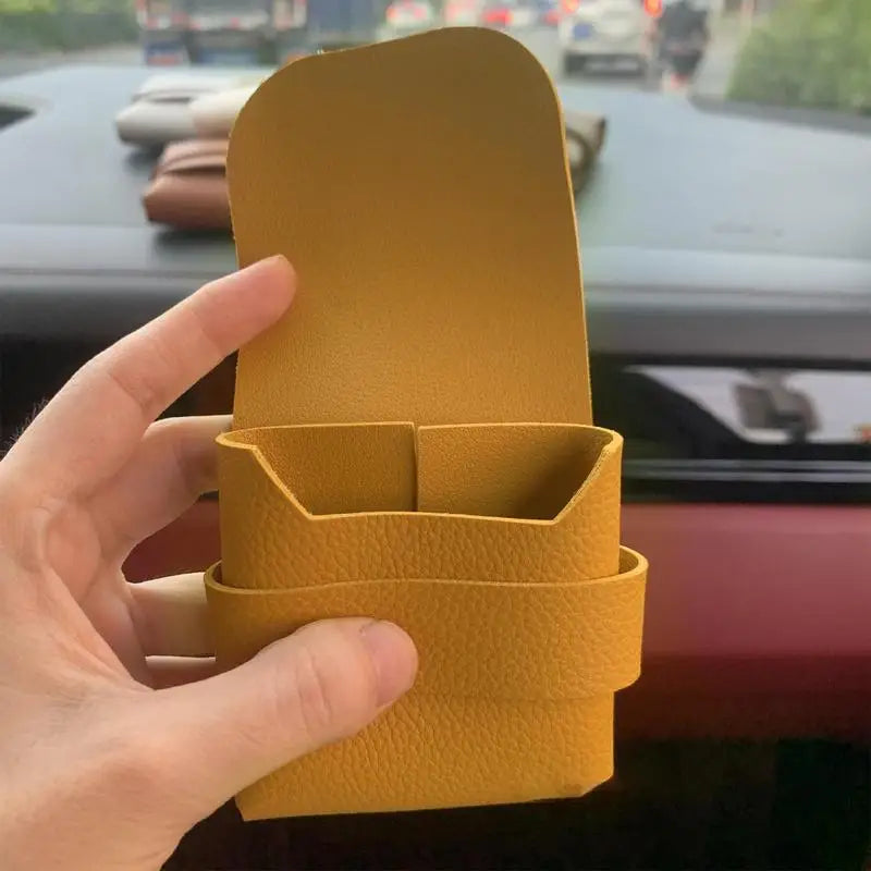 Condom Holder Elegant PU Leather Small Purse Discreet Pocket/Purse/Travel Carrying Case Securely Holds And Protects 3-4 Condoms