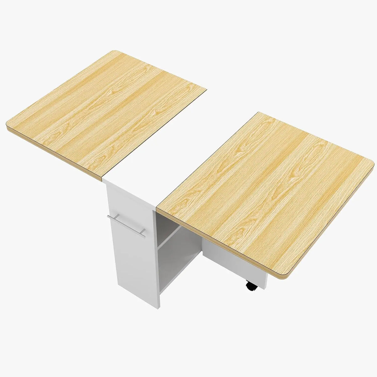 Garvee Modern Dining Tables with Drop Leaf 2 Storage