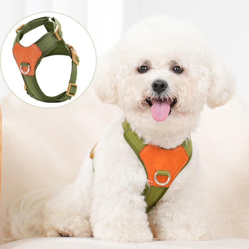 Explosion-proof and reflective pet chest strap vest-style dog chest strap anti-lost adjustable chest strap