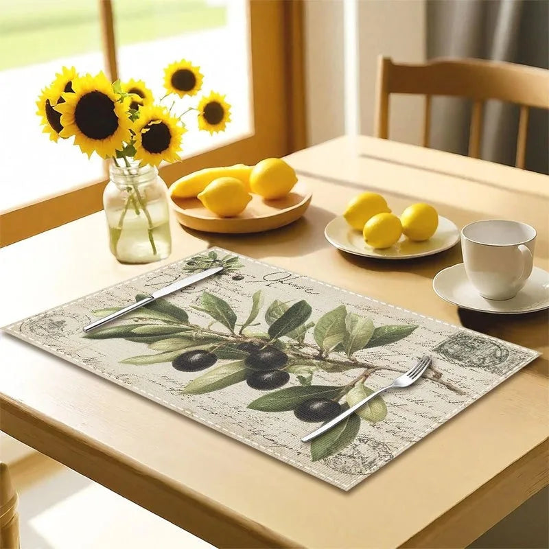 Branch Placemats, Washable, Perfect for Dining Tables, Kitchen Tables