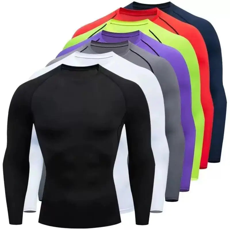 Men's Long-Sleeve Compression Running Top