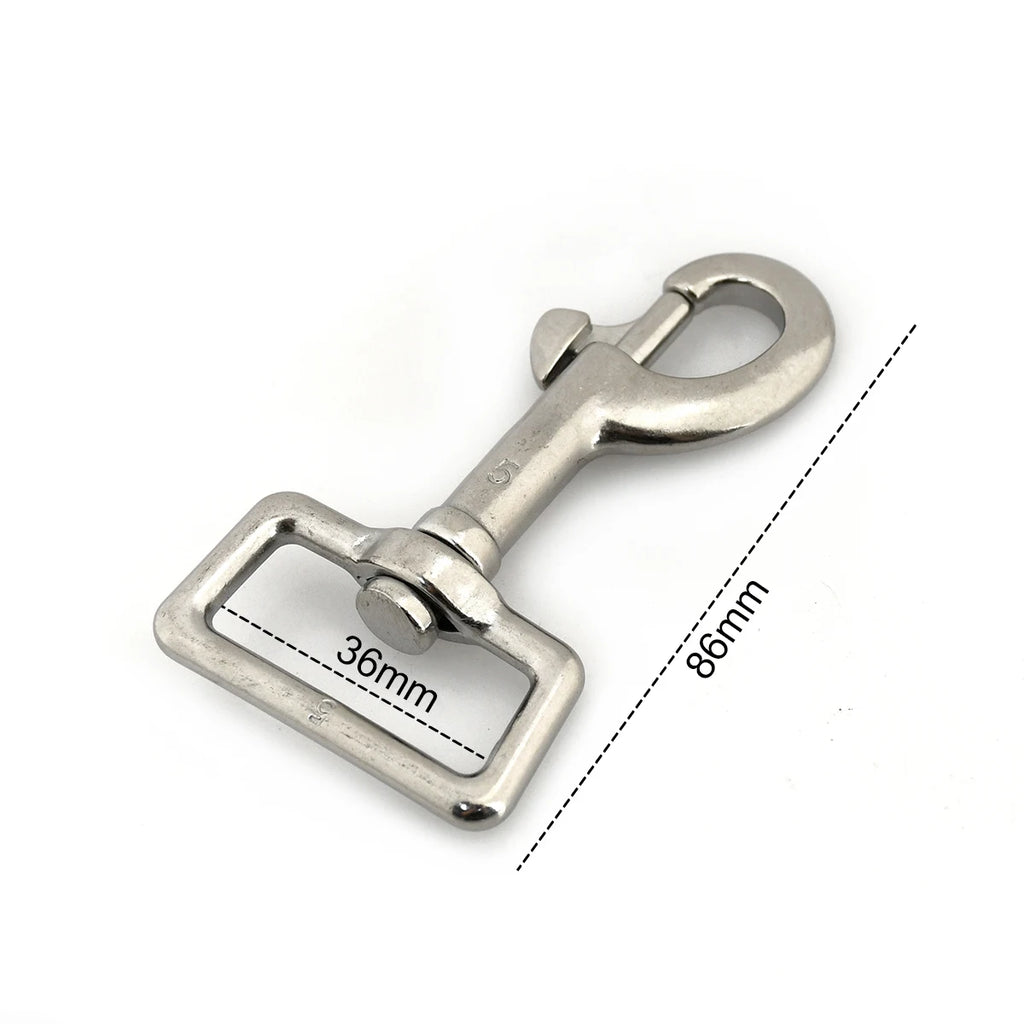 1x Stainless Steel Trigger Swivel Eye Bolt Snap Hook For webbing Leather Craft Bag Strap Belt Clasp Pet Dog Leash Clip Quality