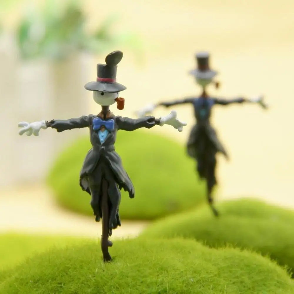 New DIY Landscape Decoration Mini Resin Scarecrow Statue Funny Cartoon Toy Ornaments
