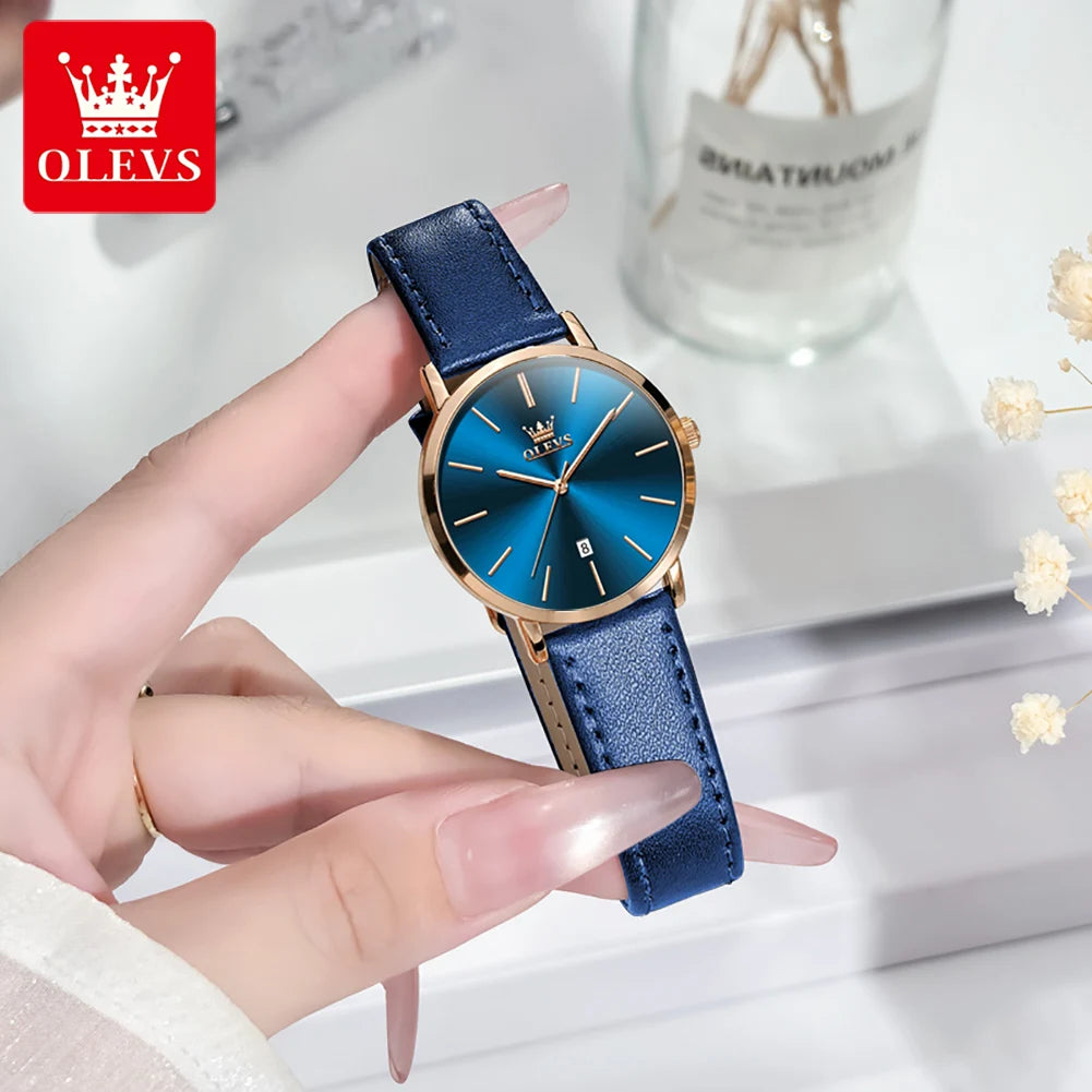 OLEVS Woman Watch Minimalist Fashion Ultra Thin 6.5mm Waterproof