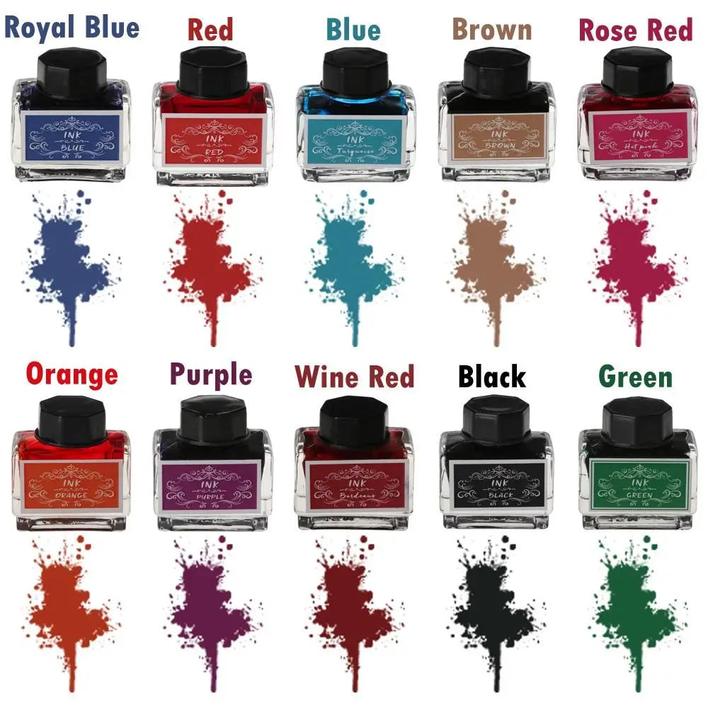 Carbon-Free Ink for Fountain Pen 15ml Non-Carbon Ink Fountain Pens