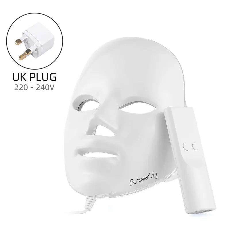 LED Face Mask 7 Colors LED Photon Facial Mask Skin Rejuvenation Face Beauty Mask