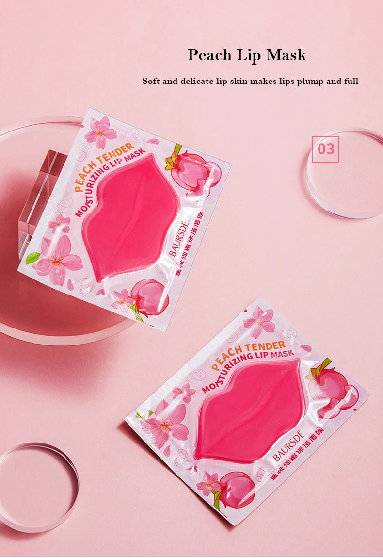 5/10pcs/lot Collagen Nourishing Lip Mask  Moisturizing Fruits Essence Firming Anti Wrinkle Lip Patch Skin Care