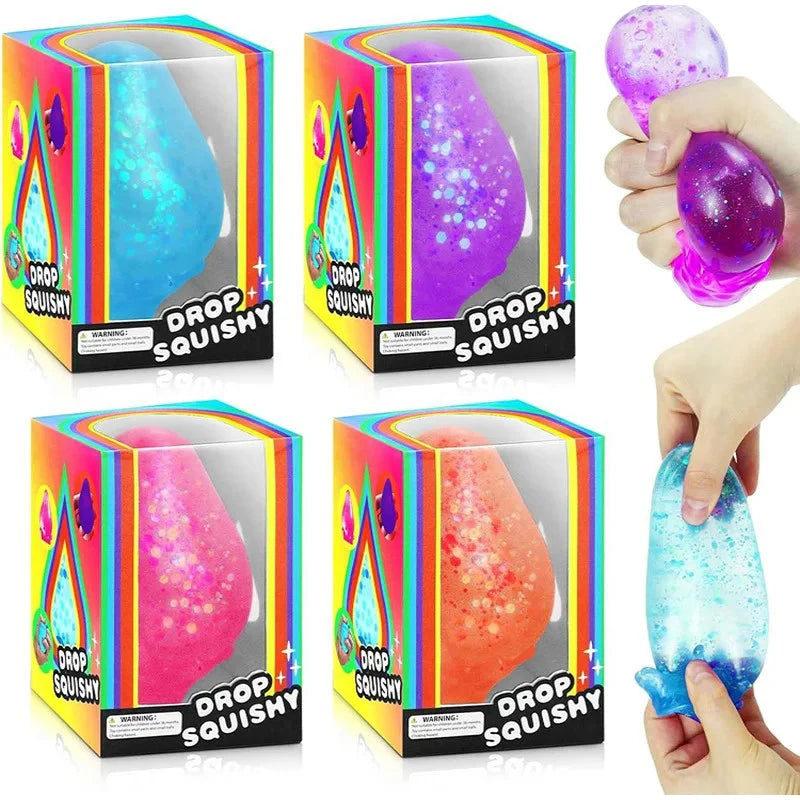 Ultra Big Water Droplet Pinching With Base Handmade Squeezing Silicone Pressure Relief Slow Decompression Rebound Kneading Gift