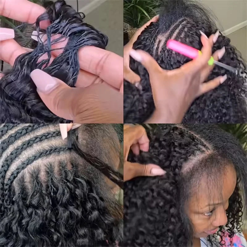 12A 30 Inch Curly Crochet Human Hair Small Spirals