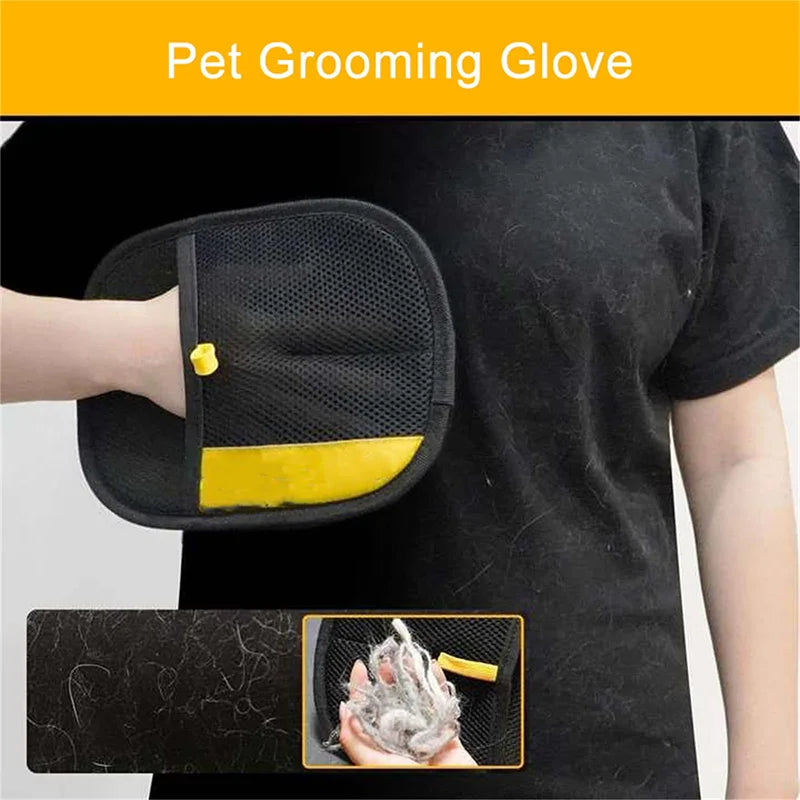 Pet Electrostatic Hair Removal Gloves Dog Cat Hair Removal Brush Gloves Hair Adhesive Gloves Carpet Clothing Hair Cleaning Brush