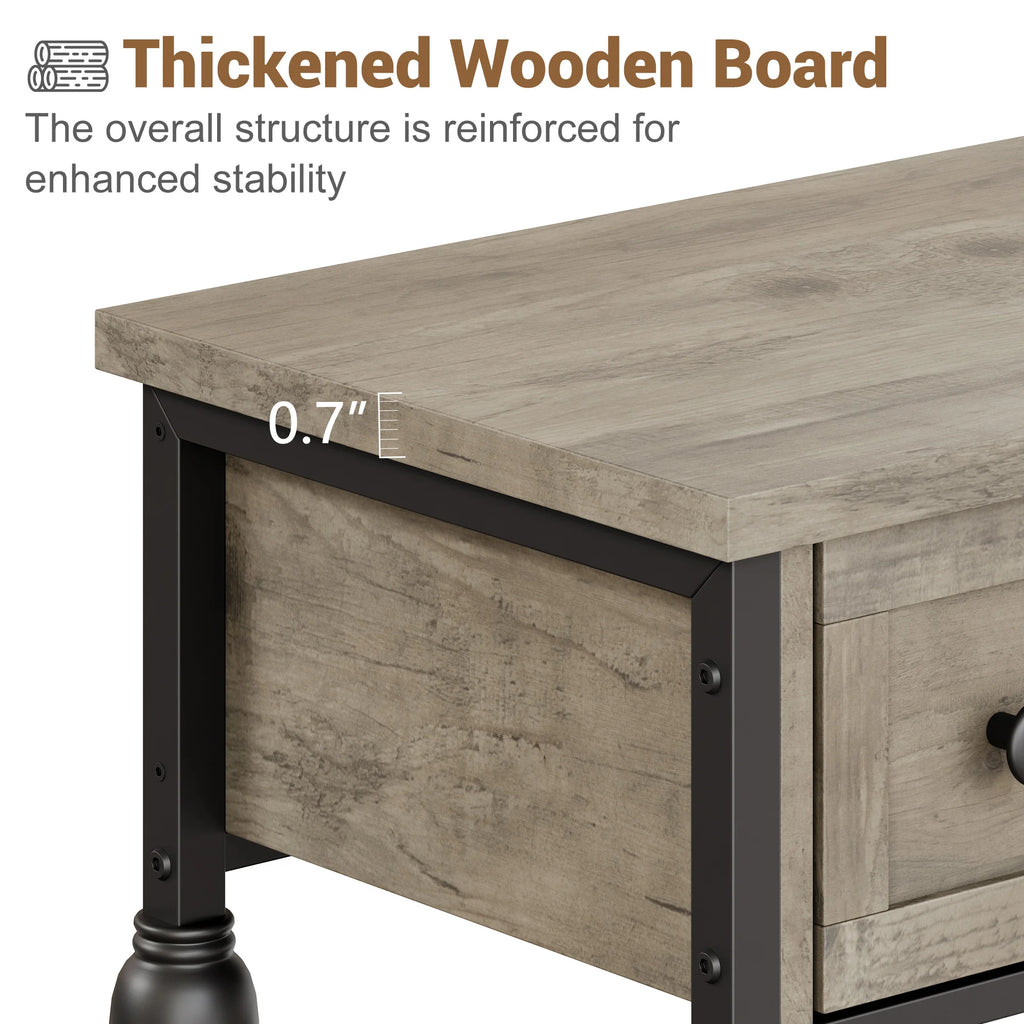GarveeLife Farmhouse 52" Narrow Console Table