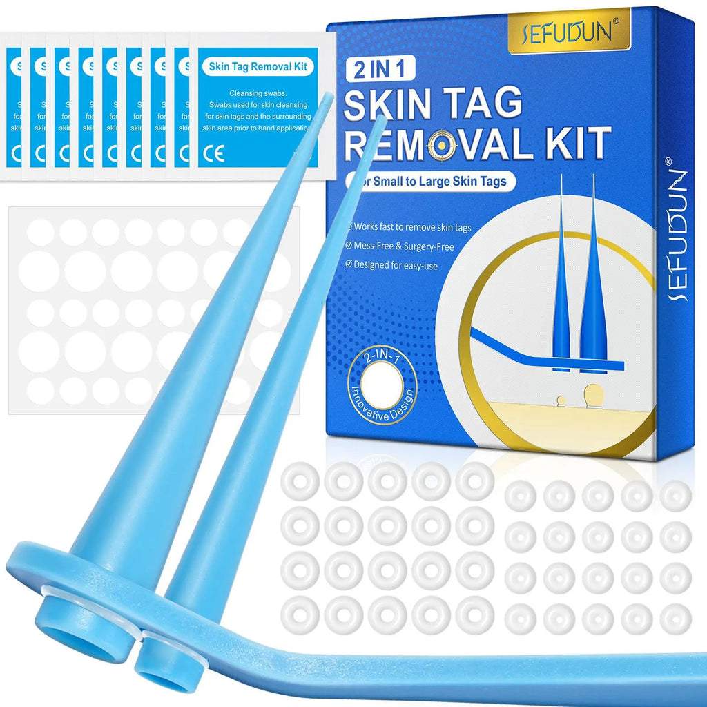 2 In 1 Auto Skin Tag Removal Kit Painless Mole Wart Remover Equipment Micro 1-9mm Treatment Tool Easy To Clean Skin Care Tool