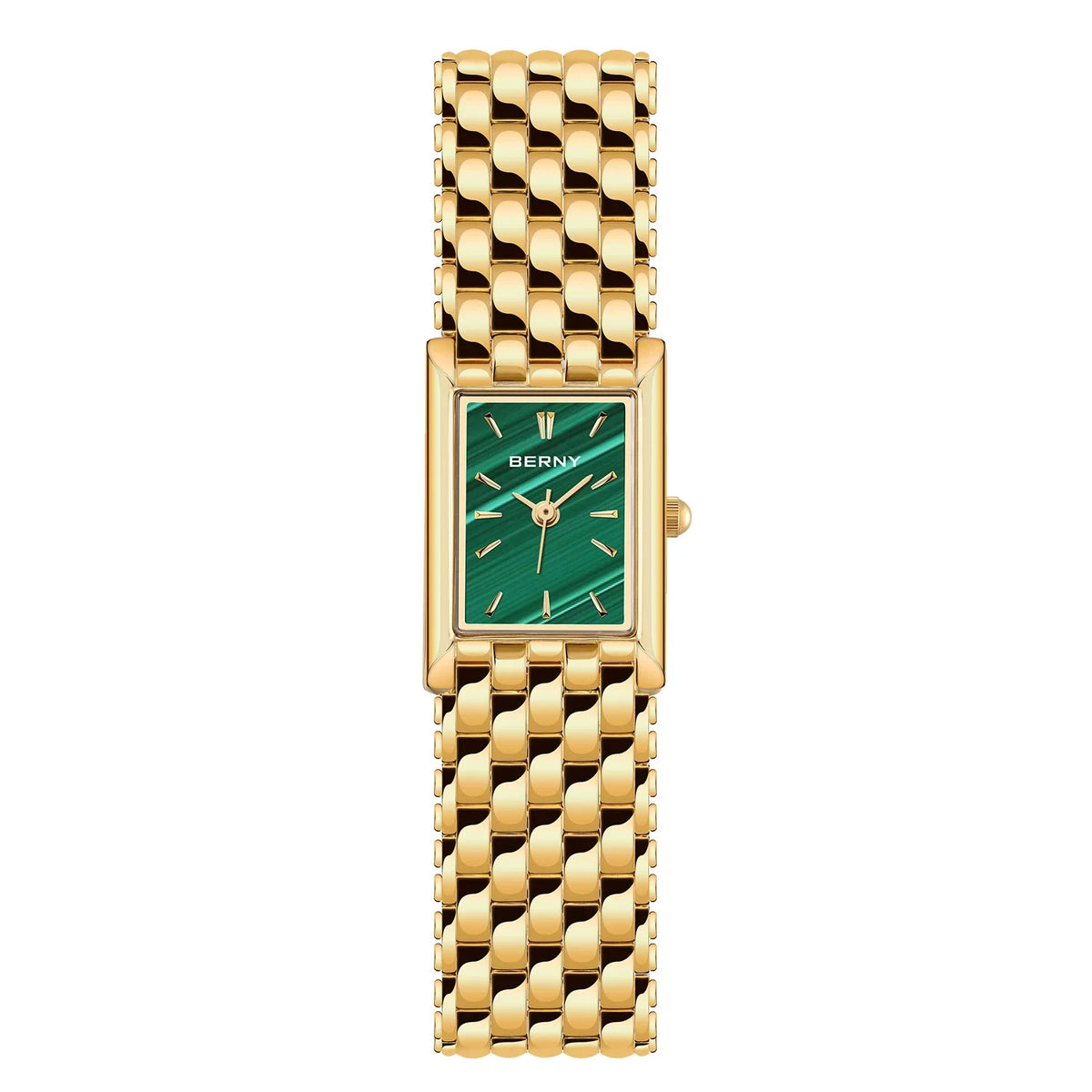 BERNY Golden Women Wristwatch Luxury Women Watch Square Golden