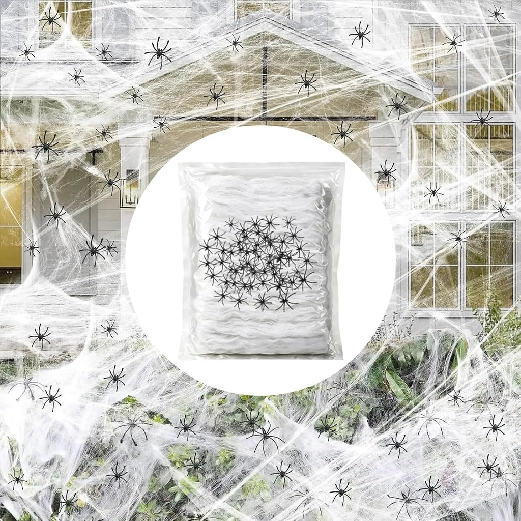 1200 sqft 1400 sqft Halloween Spider Webs Decorations with