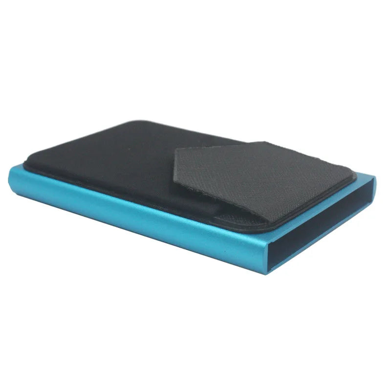 Anti-theft Aluminum Single Box Smart Wallet Slim RFID Fashion Clutch Pop-up Push Button Card Holder Name Card Case bank card bag