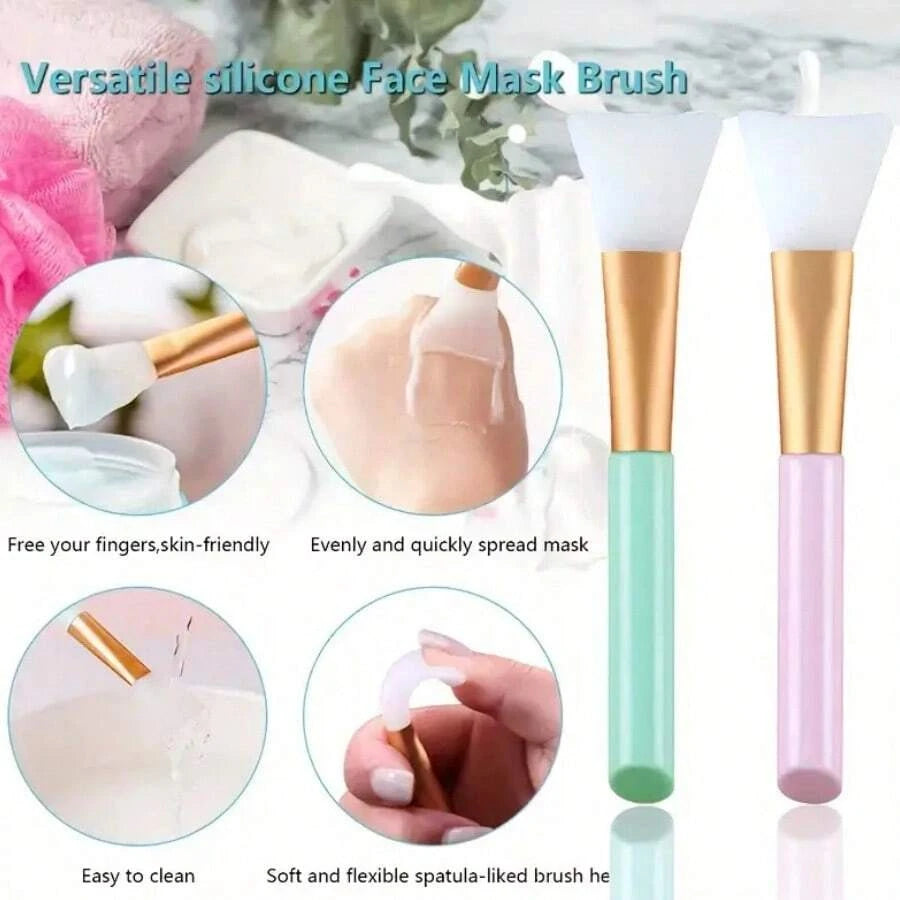 1/3/6Pcs Silicone Facial Cleansing Brushes Set - Gentle Exfoliating