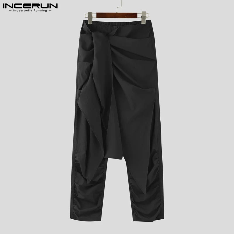 Fashion INCERUN Summer Spring Men Casual Pants Harem Pant Pleated