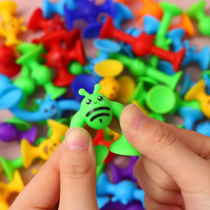 Bees Suction Cup Toys With Dinosaur Eggshell Storage
