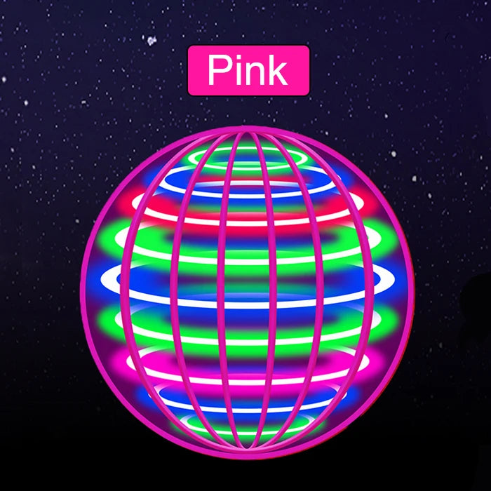 LED Light Up Flying Orb Boomerang Toys Magic Hover