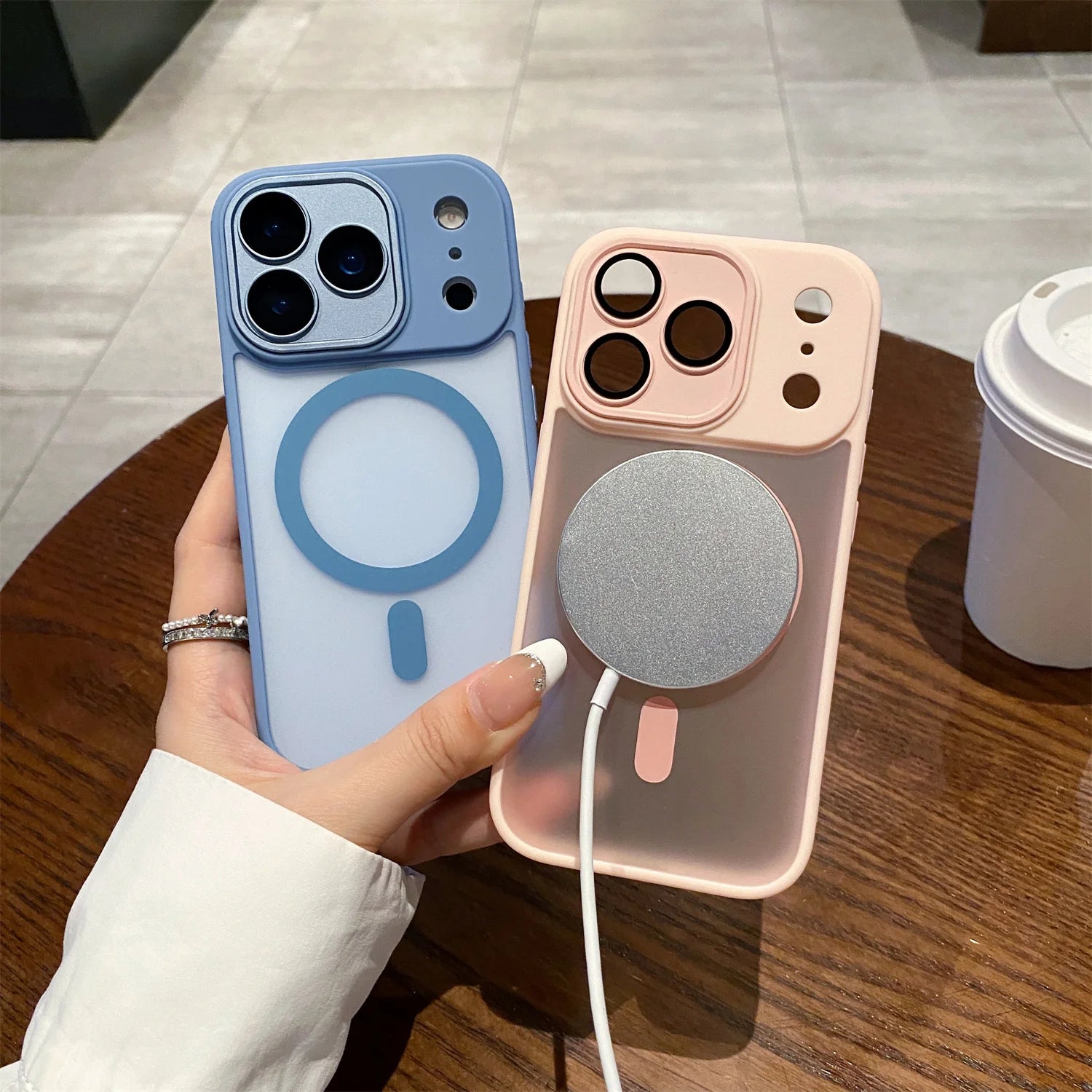 New iphone 17 Pro Max Air Matte Magnetic phone Case For iPhone 16 15 14 13 12 11 Pro Max Plus For Magsafe Wireless Charger Cover