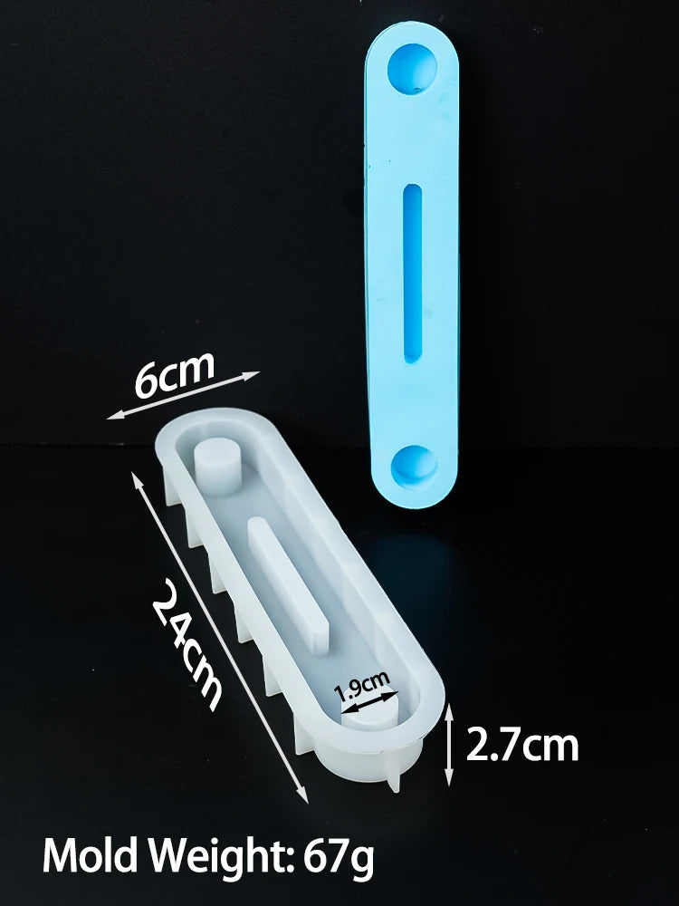 Creative Cross Fish Candle Holder Silicone Mold DIY Handmade Epoxy Resin Plaster Craft Candlestick Casting Molds Gift Home Decor