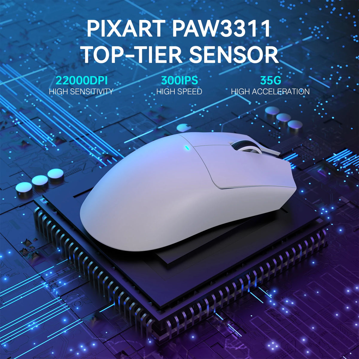 ATTACK SHARK X11 Lightweight Wireless Gaming Mouse with RGB