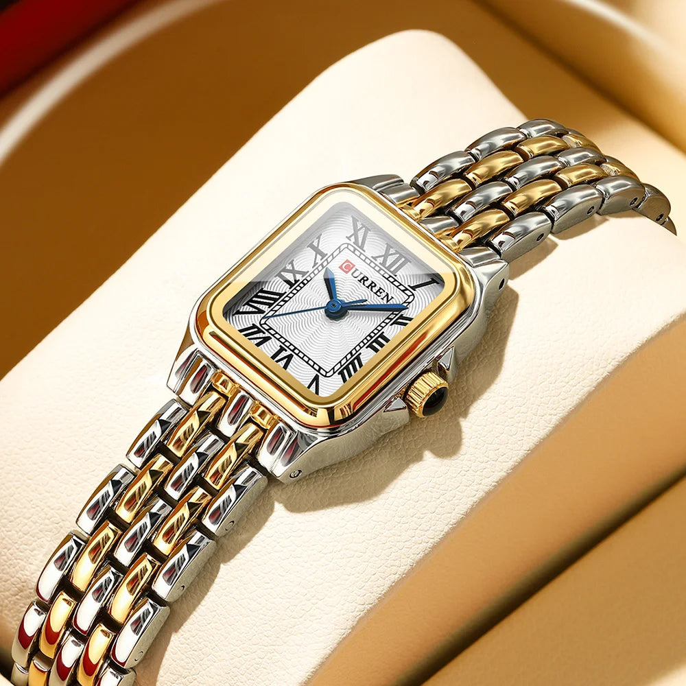 CURREN Gold Watches for Women with Small Vintage Bracelet