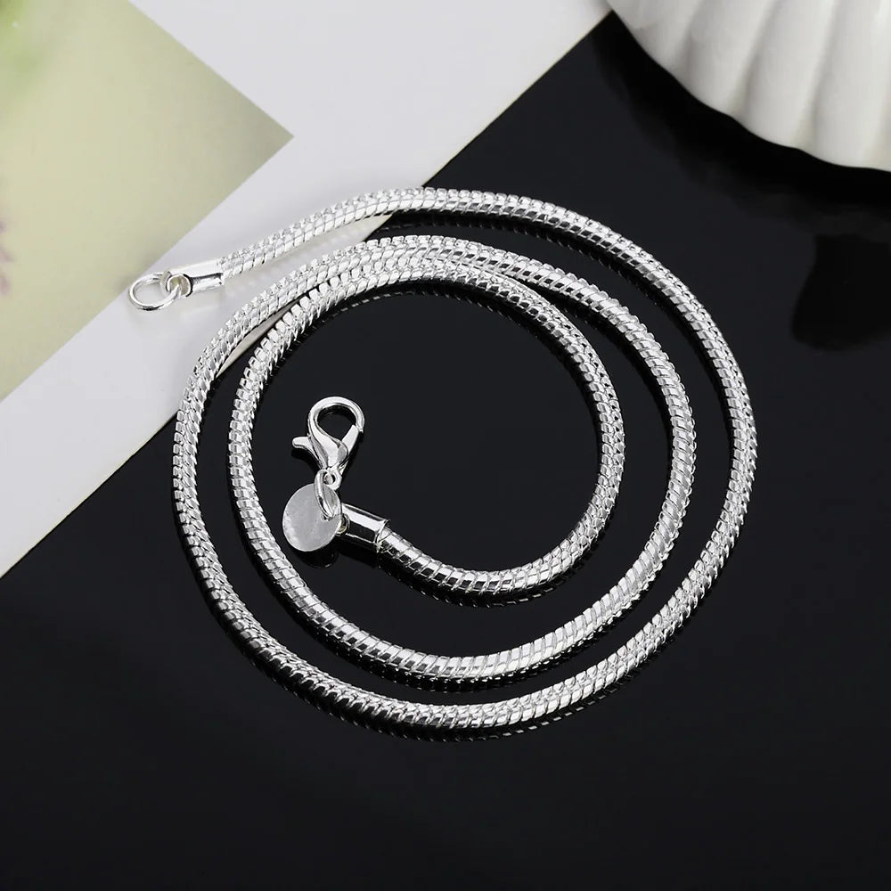 925 Sterling Silver Snake Chain Necklace