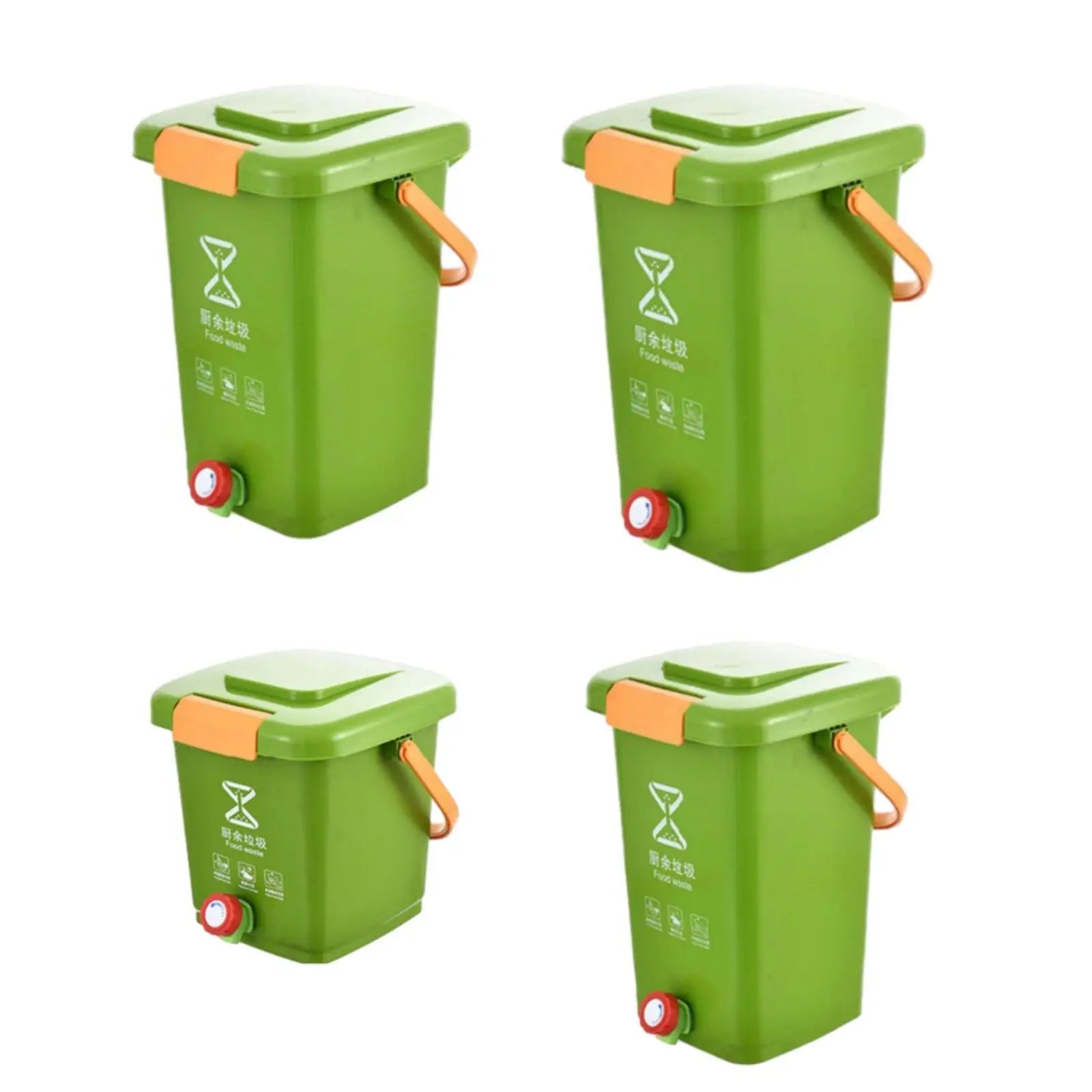 Kitchen Waste Compost Bucket Easy to Clean Modern Composting Recycle Bucket Trash Can for Pantry Home Countertop Kitchen