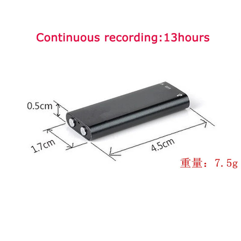 Global Smallest 8g/16g Professional Voice Recorder Digital Audio