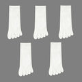 1/3/5 Pairs Mens Five Finger Socks Breathable Ankle Short Socks Thin Cotton Toe Socks with Separate Fingers Fashion Sports Socks