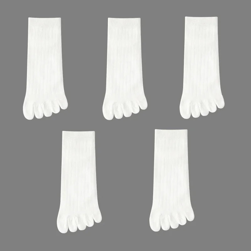 1/3/5 Pairs Mens Five Finger Socks Breathable Ankle Short Socks Thin Cotton Toe Socks with Separate Fingers Fashion Sports Socks