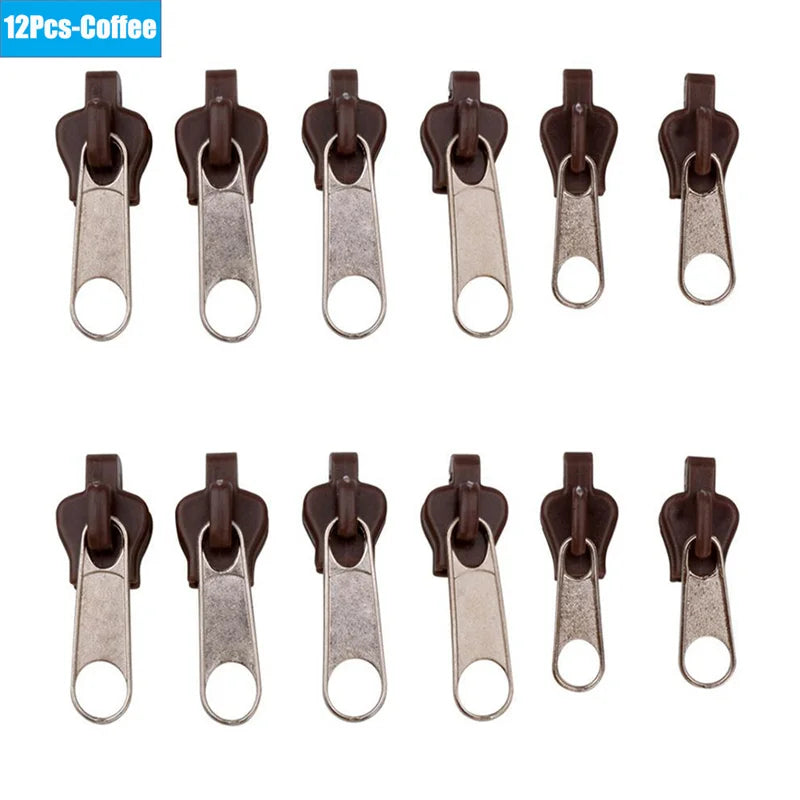 6/36pcs Fix Zip Puller Universal Instant Zippers Fix Zipper Repair Kit Replacement Zipper Pull Slider For DIY Sew Accessories